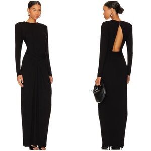 New! Revolve x NBD Tashi black ribbed Maxi Dress 🖤 Small